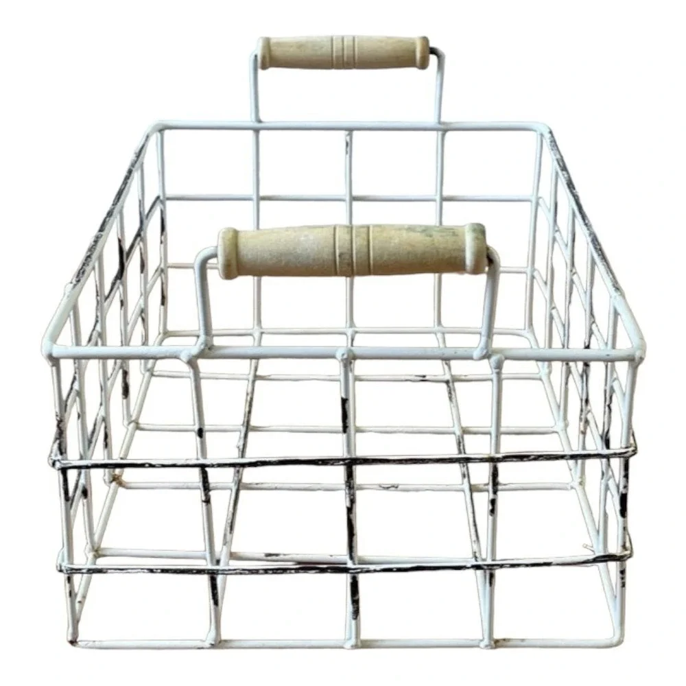 White Wire Basket Set - Picture 3 of 11